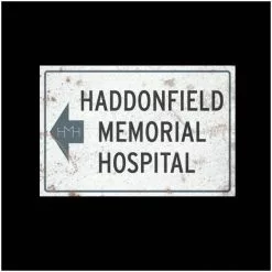 TRICK OR TREAT STUDIOS Halloween 2 Haddonfield Memorial Hospital Metal Sign