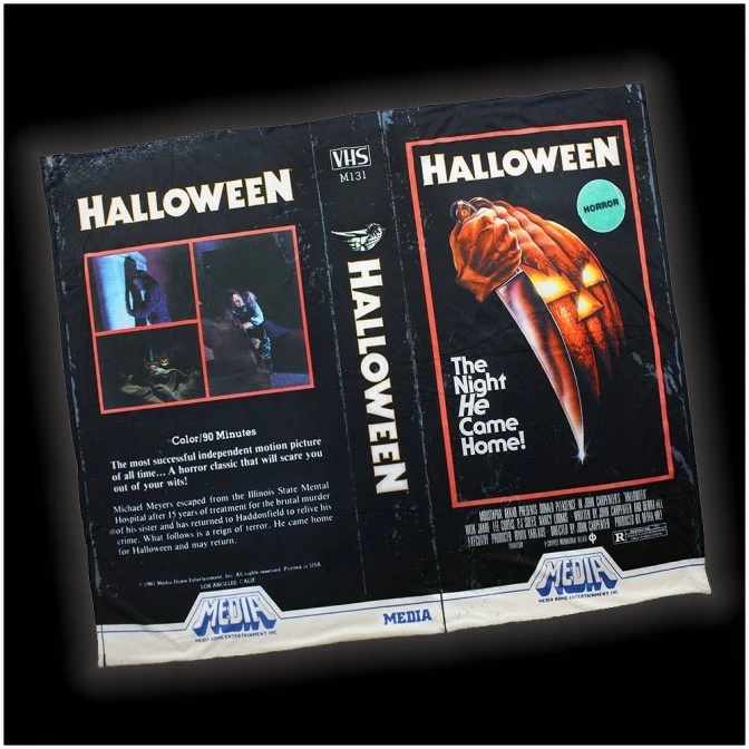 Creepy Co. Halloween VHS Blanket 1 Creepy Co. Halloween VHS Blanket