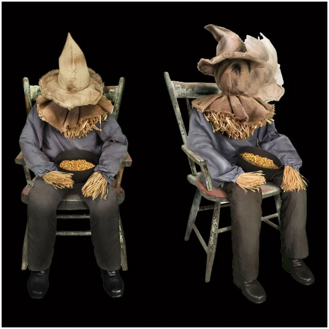 Tekky Toys Animated Sitting Scarecrow 1 Tekky Toys Animated Sitting Scarecrow