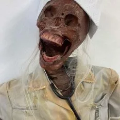 Other Corpsed Life Size Skeleton Nurse 8 Other Corpsed Life Size Skeleton Nurse -Halloween Gear Sales 2 corpsed nurse skeleton halloween prop