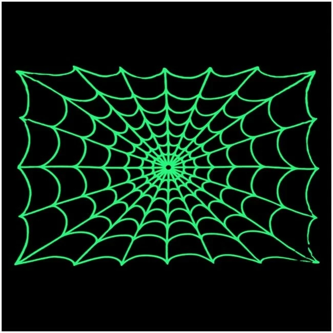 Kreepsville 666 Kreepsville666 Spiderweb Glow In The Dark Blanket *SALE* 2 Kreepsville 666 Kreepsville666 Spiderweb Glow In The Dark Blanket *SALE* - Image 2
