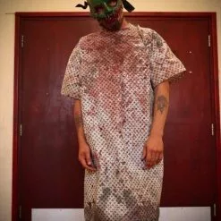 Mad About Horror Asylum Hospital Gown 8 Mad About Horror Asylum Hospital Gown -Halloween Gear Sales 2 medical gown asylum halloween costume