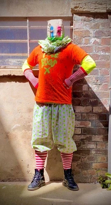 Other Spiral Clown Costume FREE HUGS 3 Other Spiral Clown Costume FREE HUGS - Image 3