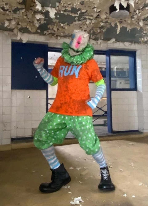 Mad About Horror Spiral Clown Costume RUN 3 Mad About Horror Spiral Clown Costume RUN - Image 3