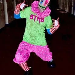 Mad About Horror Spiral Clown Costume STAB 6 Mad About Horror Spiral Clown Costume STAB -Halloween Gear Sales 2 stab spiral clown halloween costume