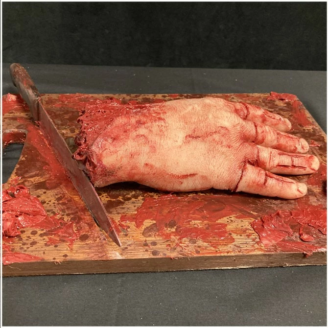 Mad About Horror Silicone Hand Chopping Board Escape Room Prop 3 Mad About Horror Silicone Hand Chopping Board Escape Room Prop - Image 3