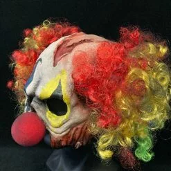 Other Bonkers The Clown Mask -Halloween Gear Sales 3 evil clown quarter face mask halloween