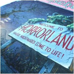 Creepy Company Creepy Co. Goosebumps Horrorland Blanket *SALE* 6 Creepy Company Creepy Co. Goosebumps Horrorland Blanket *SALE* -Halloween Gear Sales 3 goosebumps welcome to horror land blanket creepy co