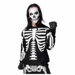 Kreepsville 666 Kreepsville666 Skeleton Ribcage Bones Sweater -Halloween Gear Sales 3 kreepsville666 skeleton ribcage bones sweater 1