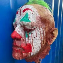 Other Silicone Severed Head On Spike Laughing Larry -Halloween Gear Sales 3 laughin larry clown severed silicone head