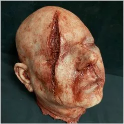 Other Silicone Severed Head Abe, Gory -Halloween Gear Sales 3 silicone severed head horror prop abe gory