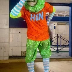 Mad About Horror Spiral Clown Costume RUN 9 Mad About Horror Spiral Clown Costume RUN -Halloween Gear Sales 3 spiral clown halloween costume run