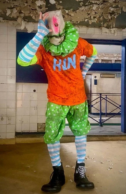 Mad About Horror Spiral Clown Costume RUN 4 Mad About Horror Spiral Clown Costume RUN - Image 4