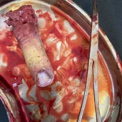 Other Surgical Tray With Silicone Severed Finger 6 Other Surgical Tray With Silicone Severed Finger -Halloween Gear Sales 3 surgical tray with severed finger prop