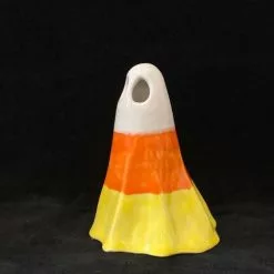 Ceramic Candy Corn Ghost EXCLUSIVE Black Star Ceramics -Halloween Gear Sales 4 candy corn ghost black star ceramics
