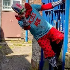 Mad About Horror Spiral Clown Costume KISS ME -Halloween Gear Sales 4 professional halloween costume spiral clown