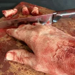 Mad About Horror Silicone Hand Chopping Board Prop -Halloween Gear Sales 4 silicone severed hand on chopping board prop