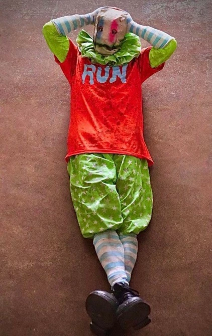 Mad About Horror Spiral Clown Costume RUN 2 Mad About Horror Spiral Clown Costume RUN - Image 2