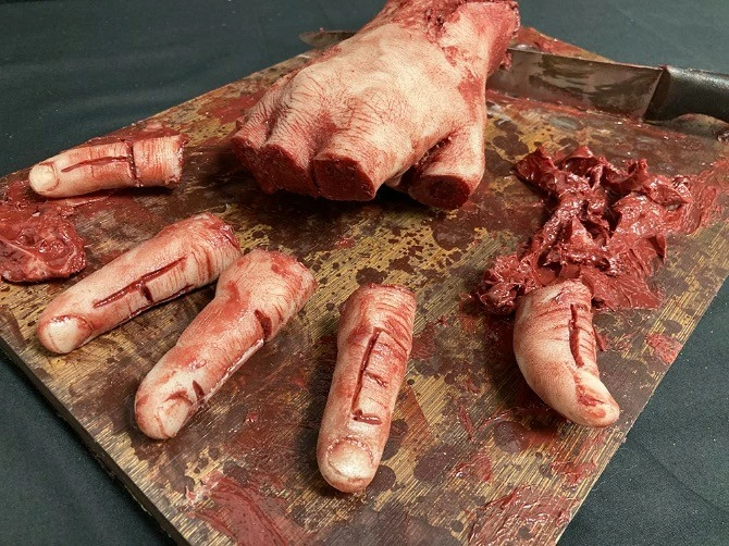 Mad About Horror Silicone Hand Chopping Board Escape Room Prop 5 Mad About Horror Silicone Hand Chopping Board Escape Room Prop - Image 5