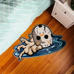 Creepy Company Creepy Co. Lake Lurker Rug 7 Creepy Company Creepy Co. Lake Lurker Rug -Halloween Gear Sales 5 creepy co lake lurker rug friday the 13th jason