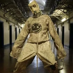 Mad About Horror Straight Jacket And Trousers (Smiley Version) 12 Mad About Horror Straight Jacket And Trousers (Smiley Version) -Halloween Gear Sales 5 straight jacket asylum halloween costume