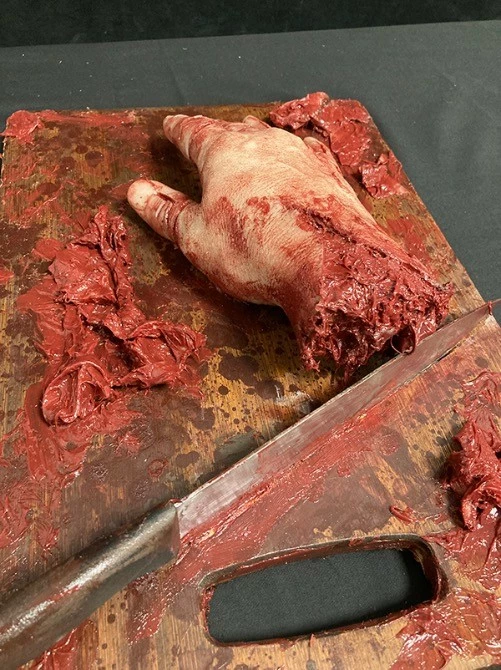 Mad About Horror Silicone Hand Chopping Board Escape Room Prop 6 Mad About Horror Silicone Hand Chopping Board Escape Room Prop - Image 6