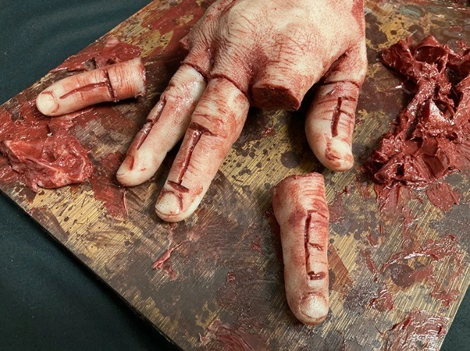 Mad About Horror Silicone Hand Chopping Board Escape Room Prop 7 Mad About Horror Silicone Hand Chopping Board Escape Room Prop - Image 7