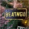 Burkbench Designs Christmas Tree Ornament Jeepers Creepers, Beatngu Weathered License Plate Sign