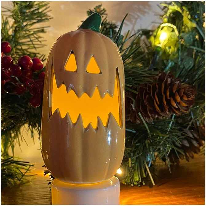 Ceramic Mini Pumpkin Fangs Black Star Ceramics 1 Ceramic Mini Pumpkin Fangs Black Star Ceramics