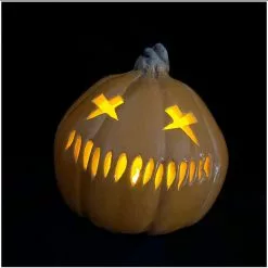 Ceramic Samhain Pumpkin Black Star Ceramics