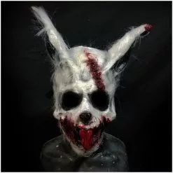 Mad About Horror White Bunny Mask