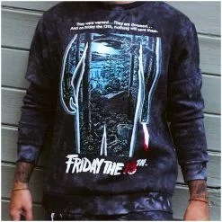 Cakeworthy Friday The 13th Tie Dye Crewneck Sweater