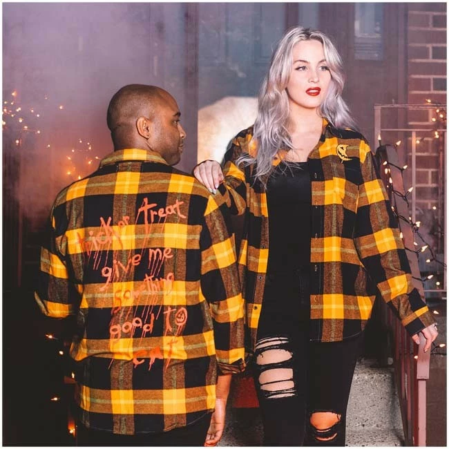 Cakeworthy Trick 'R Treat Flannel Shirt 1 Cakeworthy Trick 'R Treat Flannel Shirt