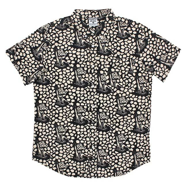 Creepy Co. Creepy Co Evil Dead Zipatone ButtonUp Shirt 1 Creepy Co. Creepy Co Evil Dead Zipatone ButtonUp Shirt