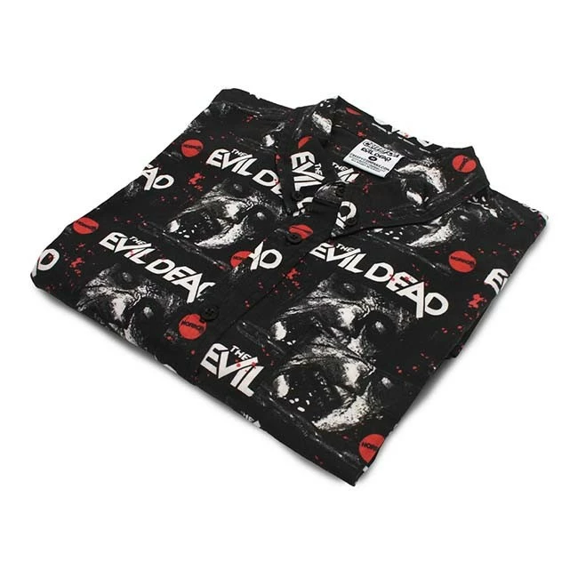 Creepy Co. Creepy Co Evil Dead CloseUp ButtonUp Shirt 4 Creepy Co. Creepy Co Evil Dead CloseUp ButtonUp Shirt - Image 4