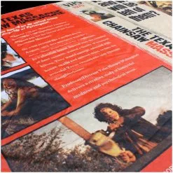 Creepy Co. Texas Chainsaw Massacre VHS Blanket -Halloween Gear Sales creepy co texas chainsaw massacre vhs blanket 3