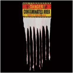 Other Halloween Door Curtain DANGER CONTAMINATED AREA