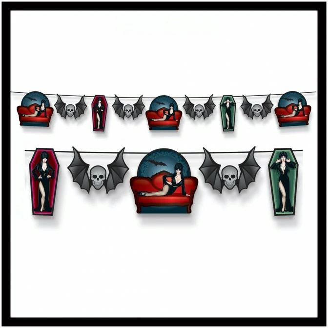 Beistle Elvira Queen Of Halloween Streamer *SALE* 1 Beistle Elvira Queen Of Halloween Streamer *SALE*