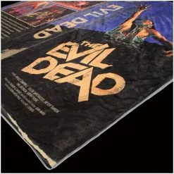 Creepy Co. Evil Dead VHS Throw Blanket -Halloween Gear Sales evil dead vhs throw blanket creepy co 3