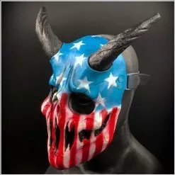 Other Stars & Stripes Demon Mask 3 Other Stars & Stripes Demon Mask -Halloween Gear Sales inferno effects demon stars and stripes mask 2
