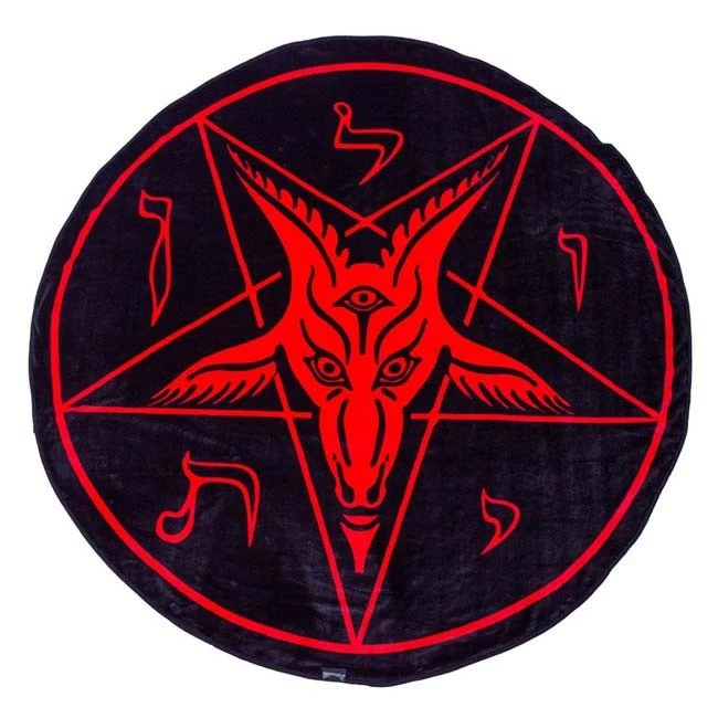 Kreepsville 666 Kreepsville666 Satanic Circle Baphomet Throw Blanket 1 Kreepsville 666 Kreepsville666 Satanic Circle Baphomet Throw Blanket