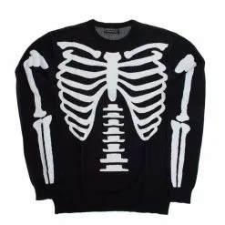 Kreepsville 666 Kreepsville666 Skeleton Ribcage Bones Sweater