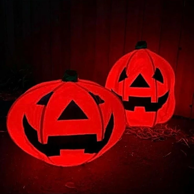 Other Set Of 2 Large Light Up Pumpkins 4 Other Set Of 2 Large Light Up Pumpkins - Image 4