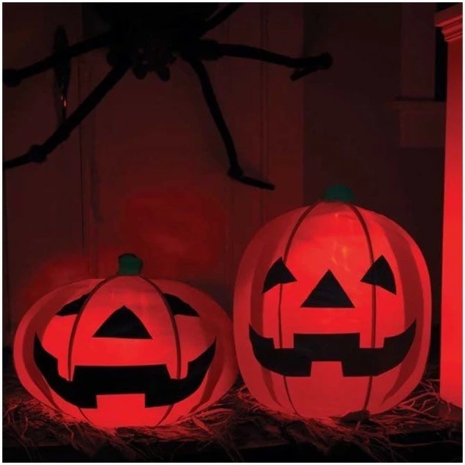 Other Set Of 2 Large Light Up Pumpkins 1 Other Set Of 2 Large Light Up Pumpkins