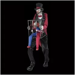 Other Rotten Ringmaster With Caged Clown Animated Prop (sorry Not Available For 2022)