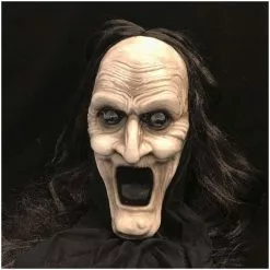 Burkbench Designs Witch Mask With Hood White